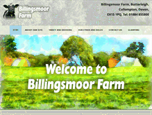 Tablet Screenshot of billingsmoorfarm.co.uk